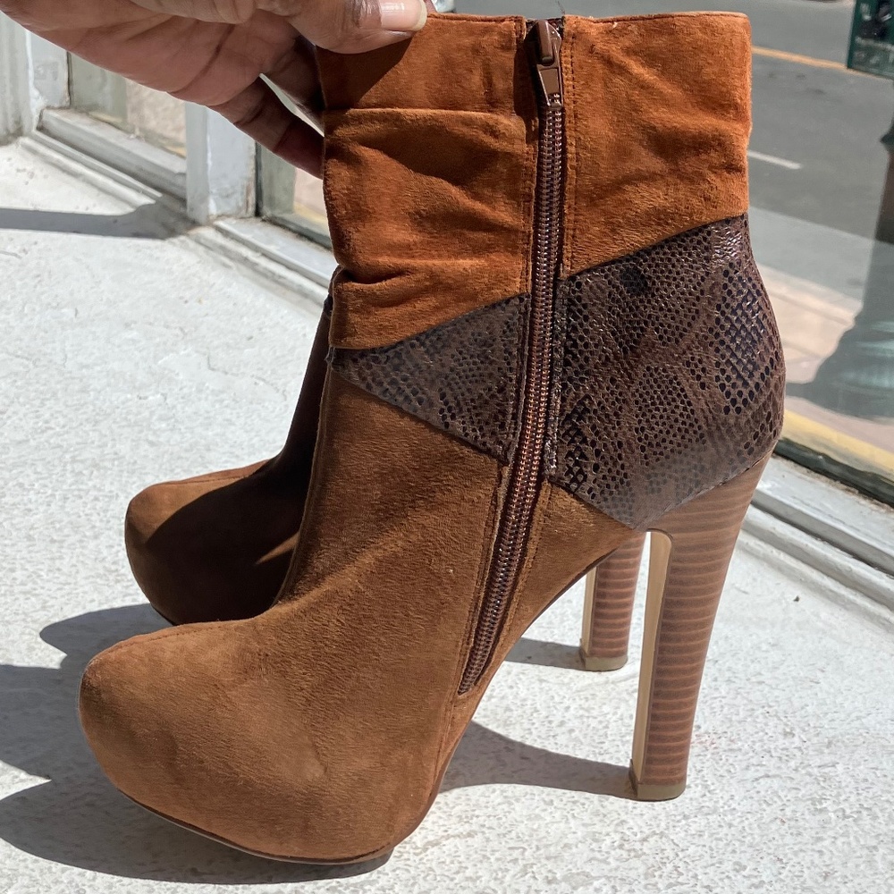 Bakers Brown Leather Suede Katerina boots - Picture 5 of 13